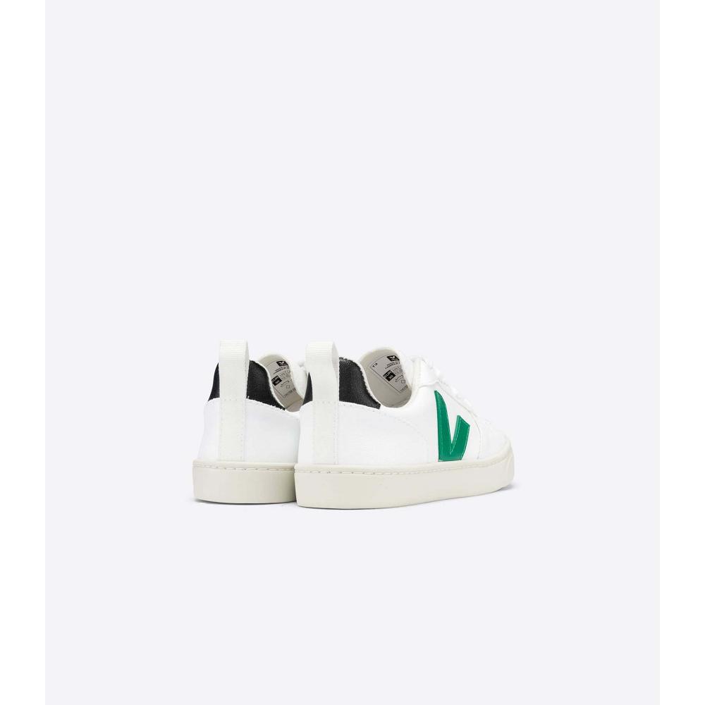 Veja V-10 LACE CWL Schoenen Kinderen White/Green | NL 788TCE